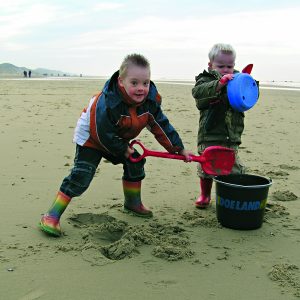 samenwerken op het strand